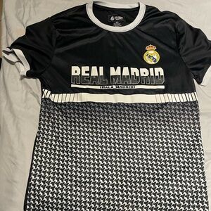 Real Madrid Black and White Men's Jersey